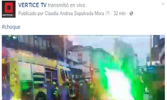 Triple choque de vehículos policiales con camioneta  en pleno centro de Puerto Montt