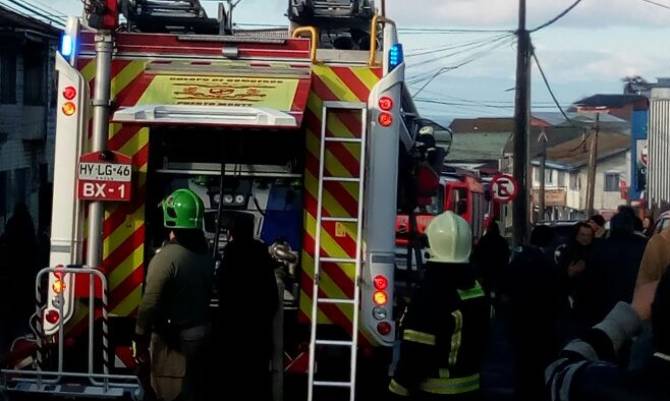 Alarma de bomberos por incendio en Puerto Montt