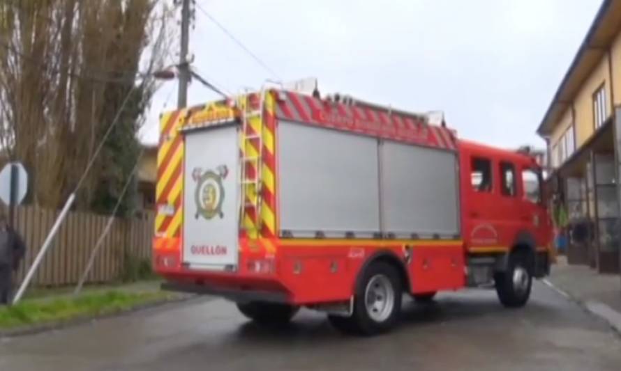 Nuevo carro de bomberos para la comunidad de Quellón 