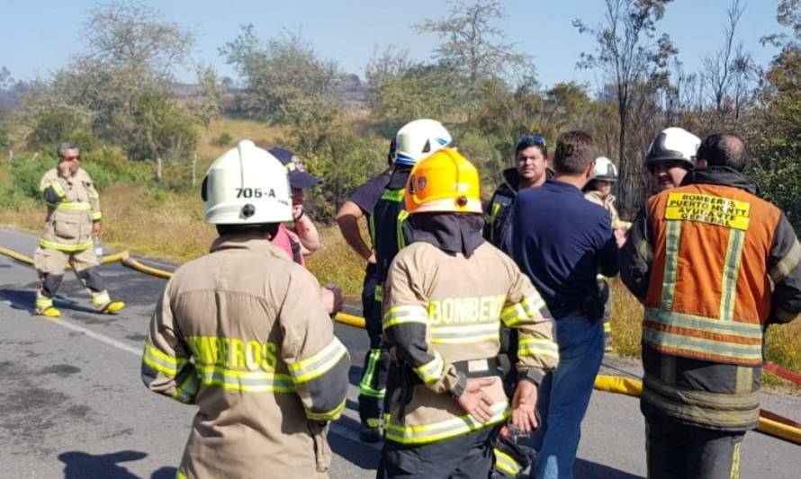 Incendio forestal registrado este fin de semana registró bombero herido