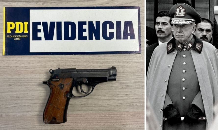 ¿Cómo apareció una pistola de Augusto Pinochet en una población de Valdivia?