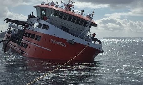 Se hundió wellboat en Chiloé