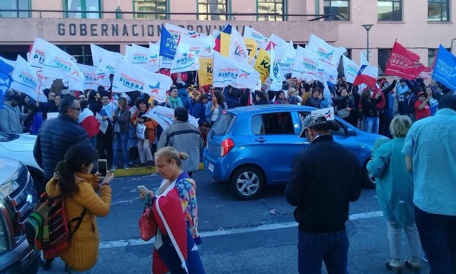 Cerlebraciones en Plaza de Armas en Puerto Montt