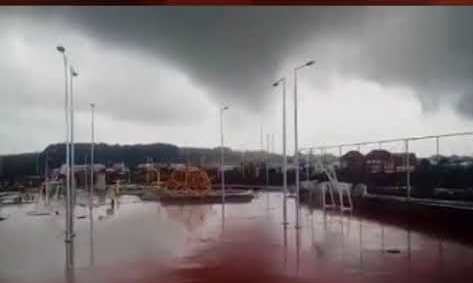 Una ráfaga de viento tipo "mini tornado" deja en Alerce 18 viviendas afectadas y cerca de 4 mil clientes sin luz