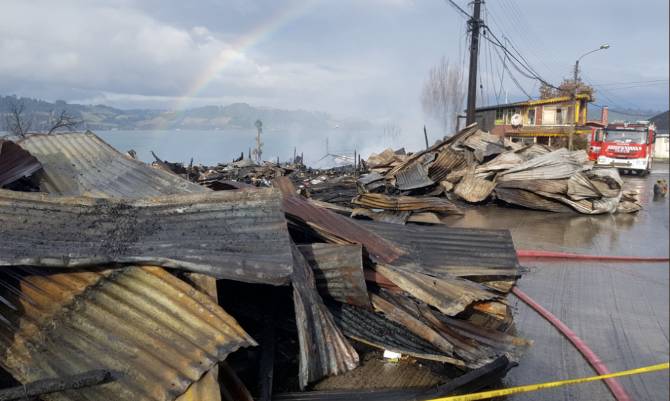 Fatal incendio en Castro 