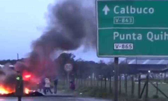 Protestas en Calbuco contra el Seikongen