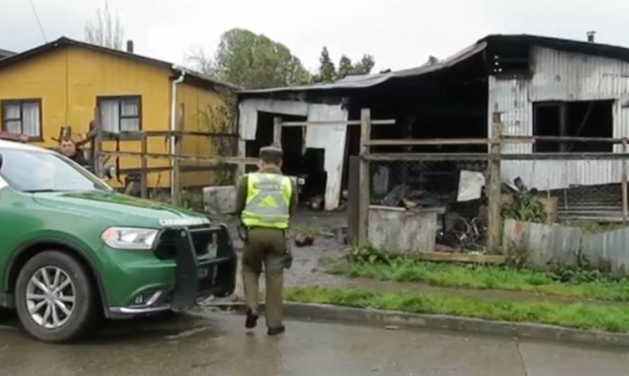 Fue identificada la víctima del incendio de Ancud 