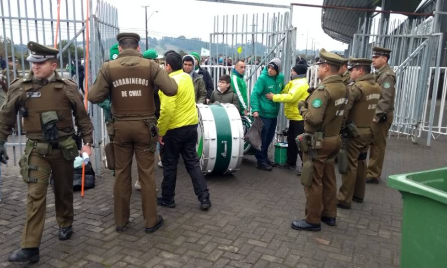 Carabineros realizó 140 controles preventivos en estadio Chinquihue