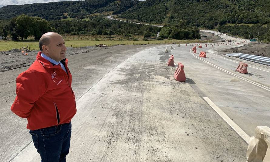 Un 98% de avance alcanzan las obras de mejoramiento de la Cuesta Trainel