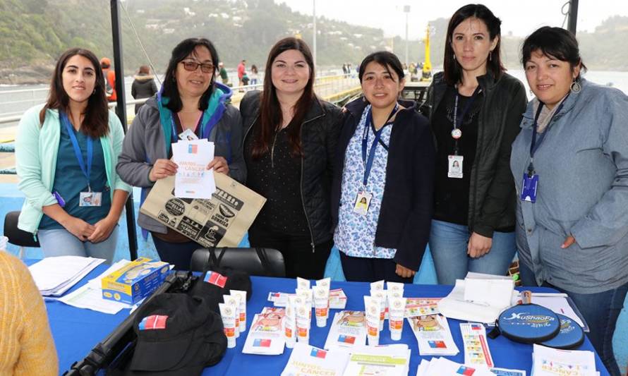 Servicio de Salud Osorno promueve prevención del cáncer y estilos de vida saludable en Bahía Mansa