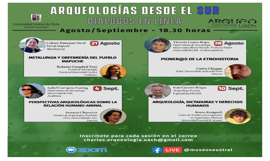 Sede Puerto Montt UACh invita: Segundo Ciclo diálogos "Arqueologías desde el Sur"