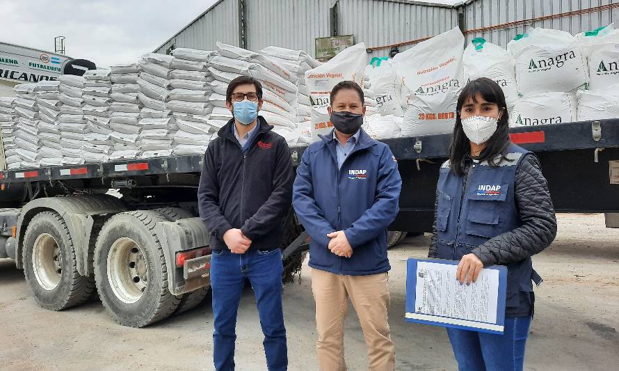 INDAP despacha primer cargamento de fertilizante para agricultores de la provincia de Palena