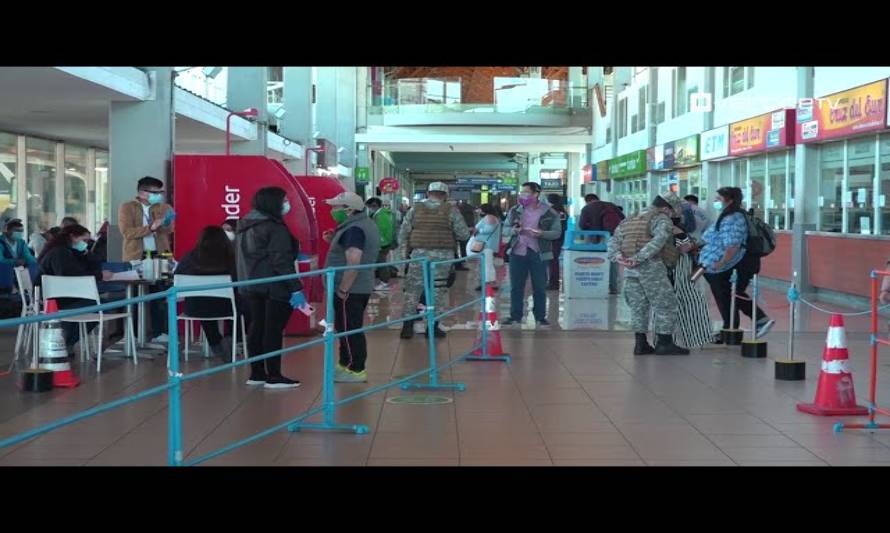 Terminal de Buses presenta notorio aumento en el flujo de personas