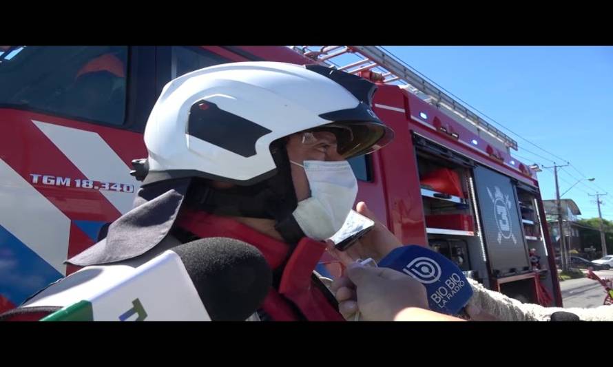 Incendio destruyó una bodega y local comercial en Alerce