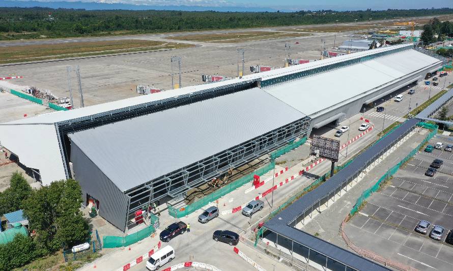 Aeropuerto El Tepual evidencia 50% de avance en las obras concesionadas
