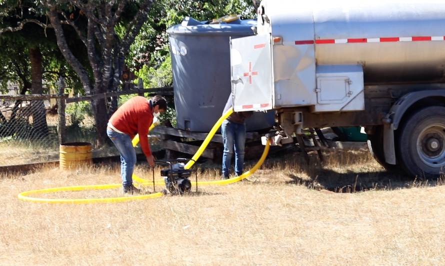 Redoblan esfuerzos para abastecer de agua a sectores rurales de Purranque