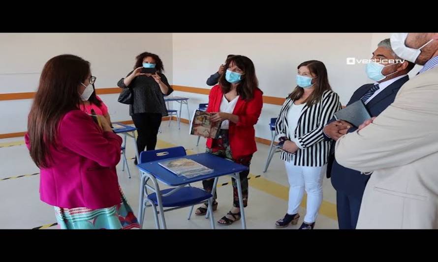 Fiscalizan medidas sanitarias en establecimientos del Servicio Local de Educación