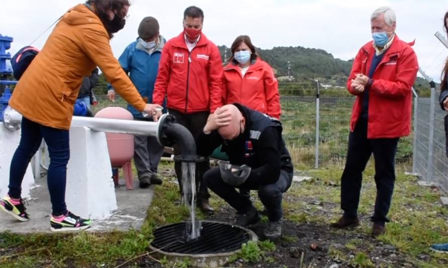 Habilitan agua potable rural para sector Santa Bárbara de Chaitén