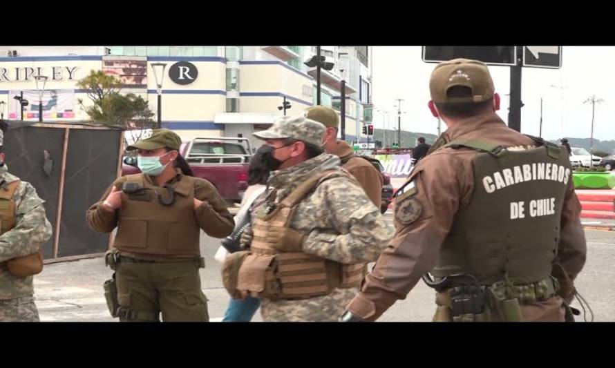 Refuerzan controles sanitarios y policiales en Puerto Montt con el Plan Centro