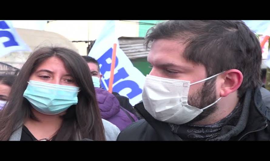 Gabriel Boric visitó Puerto Montt de cara a las Primarias de Julio