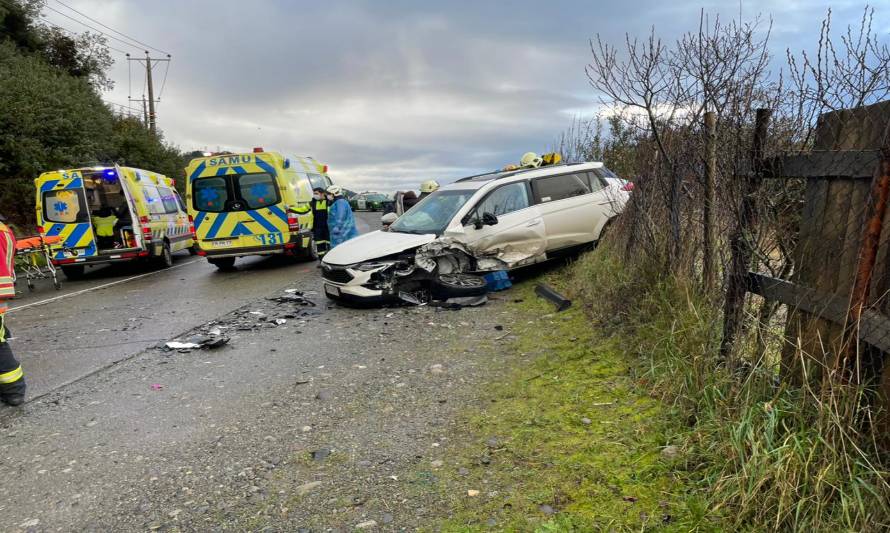 Siguen los accidentes en la provincia de Llanquihue: Ruta costera Chinquihue fue escenario de otra colisión 