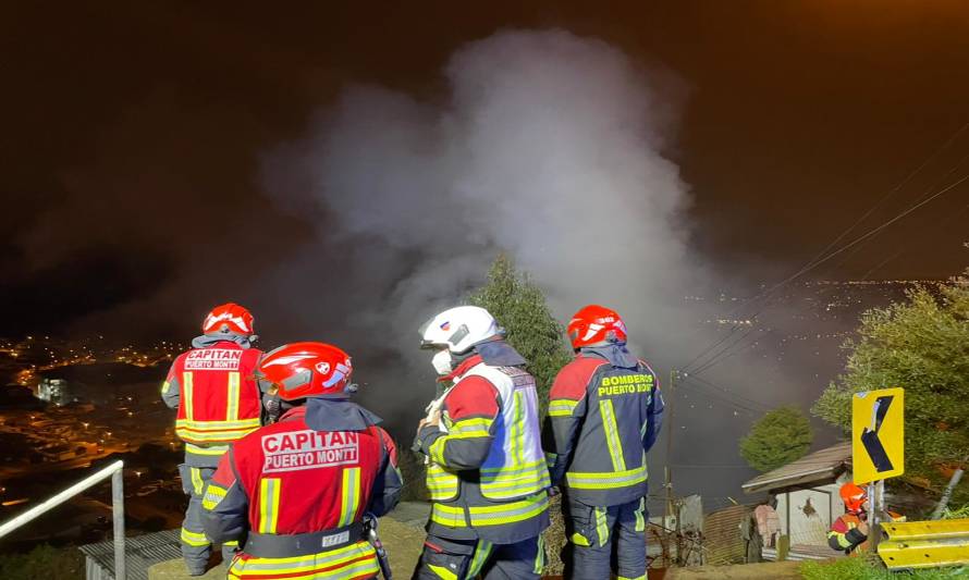 Los incendios no paran; esta vez en ladera Lintz se quemó una casa