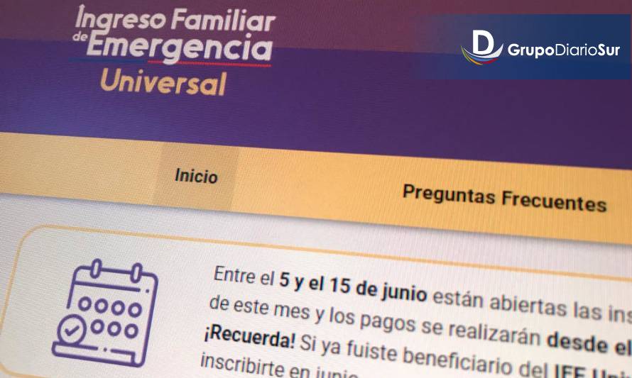 IFE universal de julio llegará a más 358 mil hogares de la región de Los Lagos