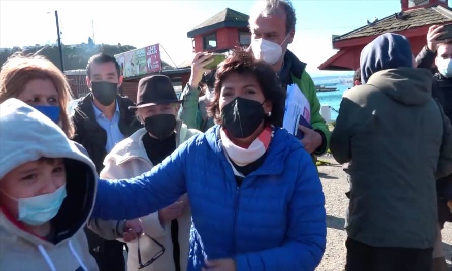 Así fue la visita de Yasna Provoste a Puerto Montt