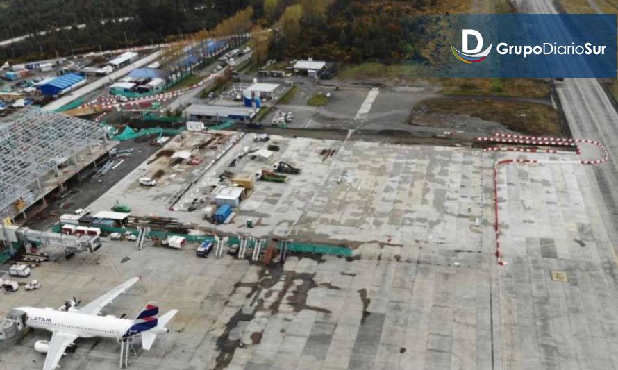 74% de avance en obras del aeropuerto El Tepual 