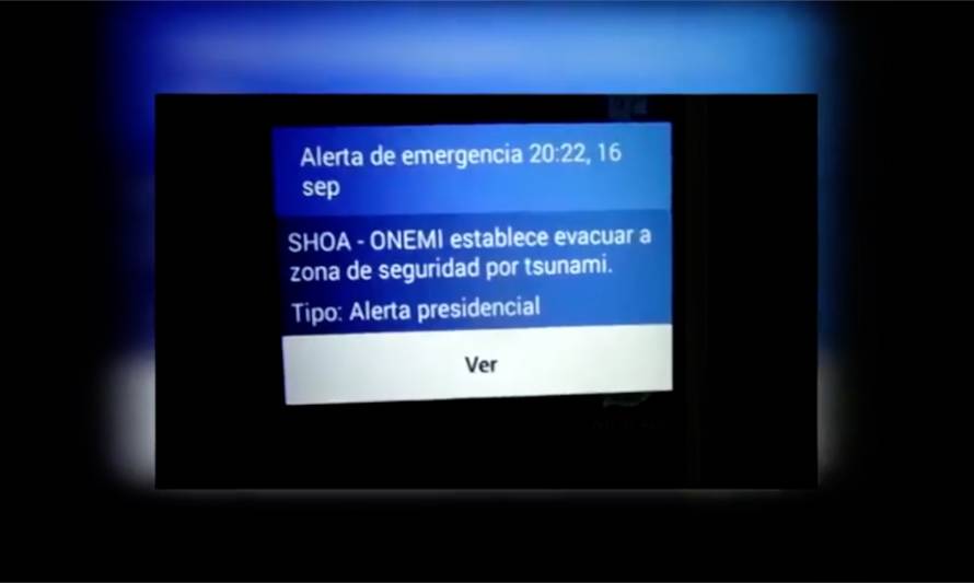 Comenzarán pruebas del sistema de alerta SAE en tres comunas de Los Lagos