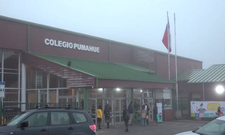 Por segunda vez en el año: Colegio Pumahue suspende clases tras casos positivos