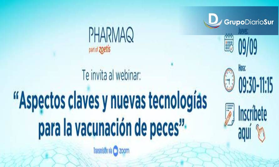 PHARMAQ invita a webinar sobre nuevas tecnologías para la vacunación de Peces