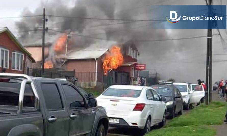 Incendio afectó a vivienda en Ancud