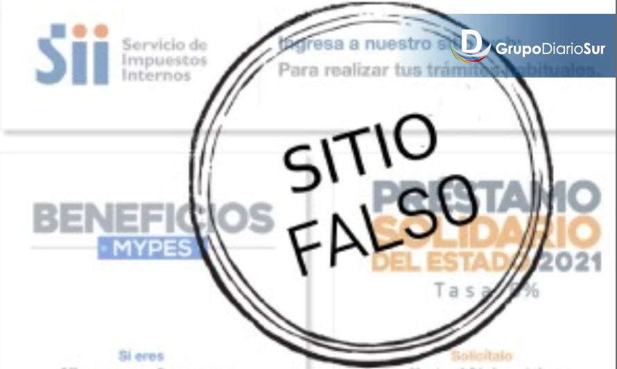 Alertan sobre sitio fraudulento que intenta suplantar web oficial del SII