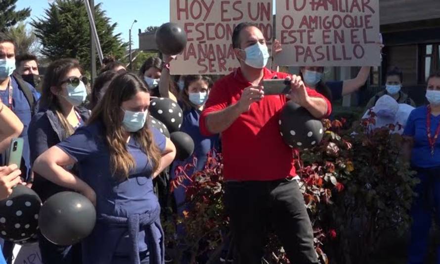 Trabajadores del Hospital de Campaña protestaron ante despidos y posible cierre del recinto