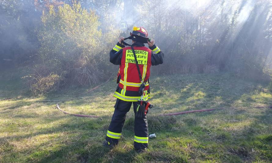 Incendio de pastizales movilizó a equipo de emergencia en Futaleufú