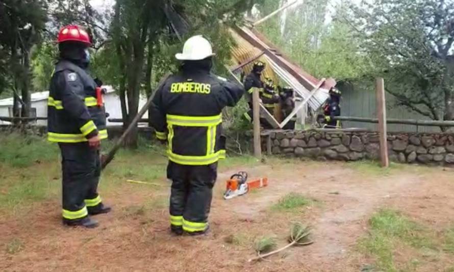 Fuertes rachas de viento golpearon provincia de Palena