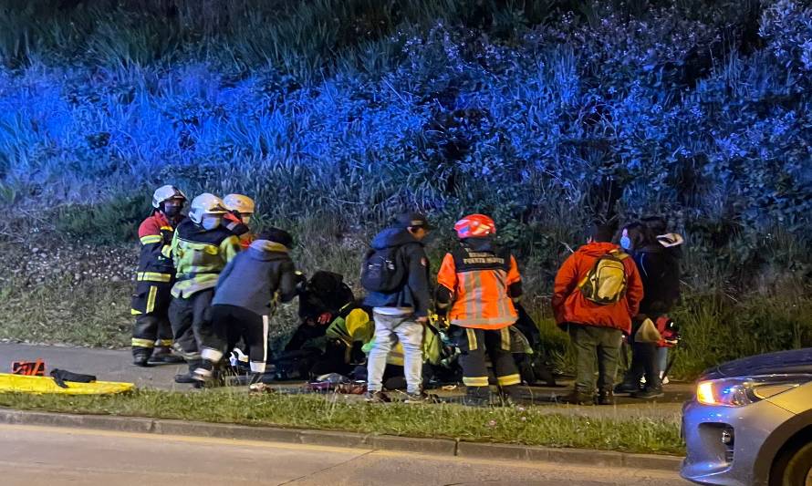 En la vereda terminaron ambos hombres