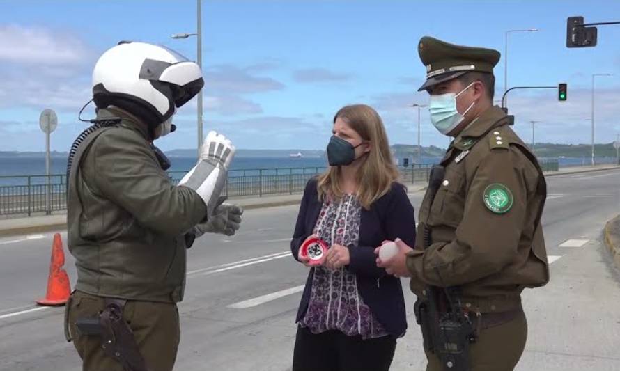 Con controles vehiculares refuerzan llamado a respetar el límite de velocidad