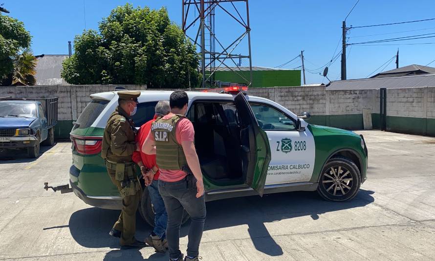 Abuelo detenido acusado de abusar y violar a dos nietas en la comuna de Calbuco