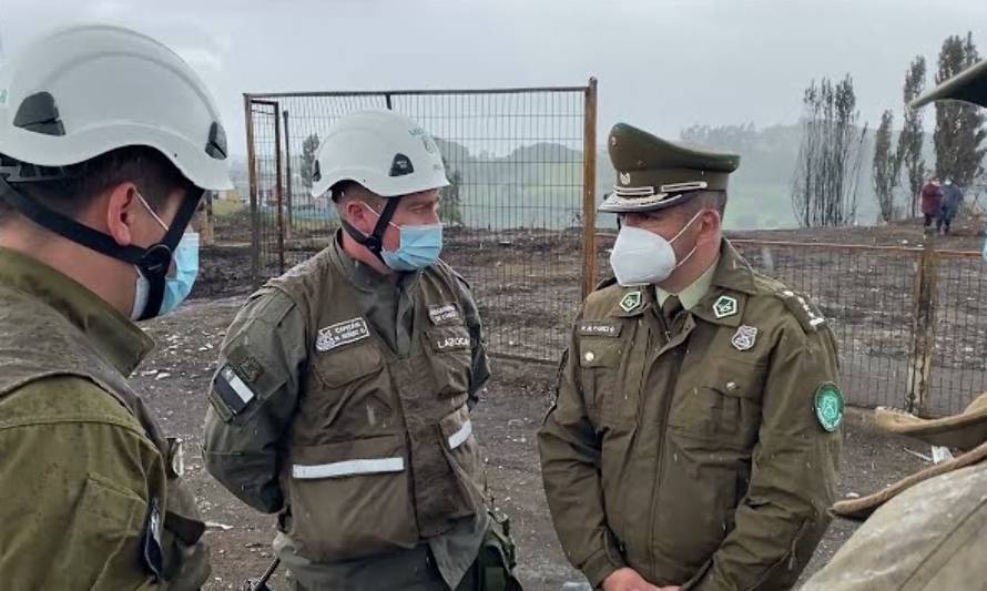 Autoridades esperan resultados de pericias del LABOCAR tras incendio en Castro