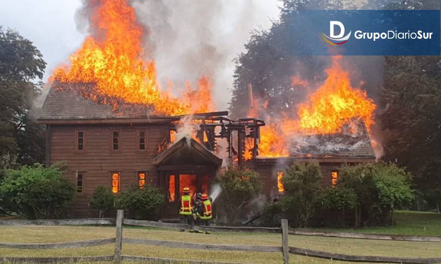 Futaleufú: Incendio destruye una casona y deja 2 damnificados