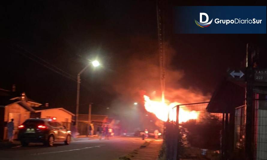 Incendio destruyó vivienda y fuente laboral de adulto mayor