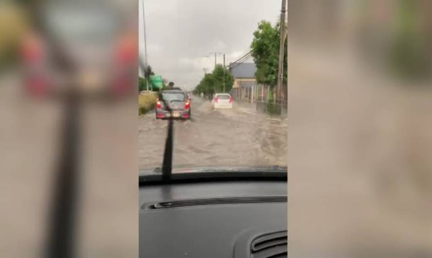 Cortes de luz y anegamientos causa mal tiempo en la región de Los Lagos