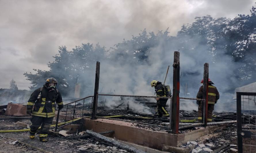 Mujer de 80 años murió en incendio de su casa en Puerto Varas