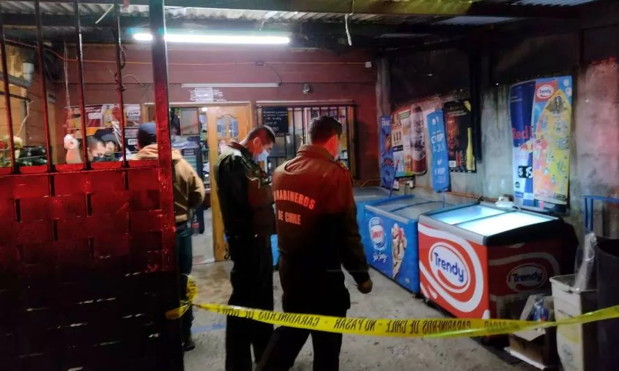 Osorno: Joven de 18 años fue herido de gravedad en asalto a local comercial 