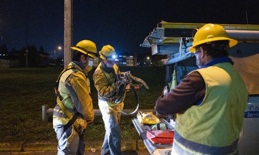Saesa activó plan de contingencia ante sistema frontal anunciado para la zona