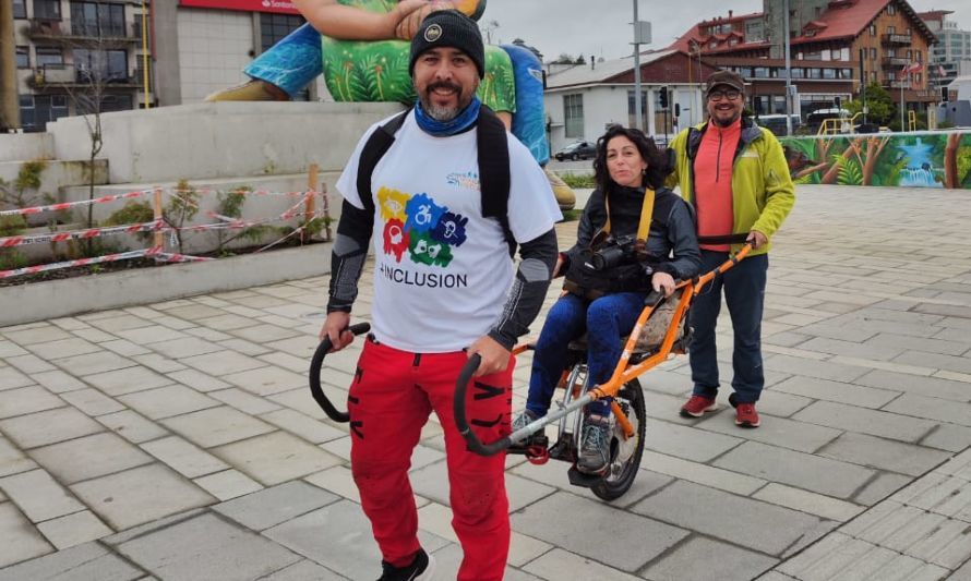Realizan cicletada inclusiva en la costanera de Puerto Montt