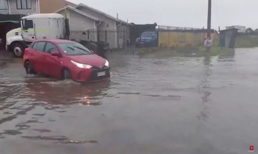 Inundaciones y precipitaciones marcaron la jornada en Puerto Montt