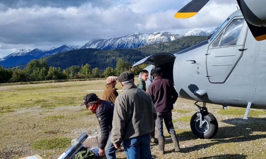 FACH realiza operativo de apoyo en Cochamó